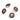Push Back Stud Earring - Walnut Wood - Stainless Steel Stud - Natural Wooden - 2.8gr - MJ200680 - MinjuanRong