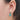 Push Back Stud Earring - Stainless steel Stud - Green Aura Quartz Crystal - Natural stone - Gold Tone Plated Stone - 5.49gr - MJ200975