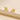 Push Back Stud Earring - Brass - 316 Surgical Stainless Steel Stud - 18K Real Gold Plated Brass - 2.8gr - MJ200608