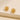 Push Back Stud Earring - Brass - Brass Stud - Zircon - 18k Real Gold Plating - 5.38gr - MJ200941