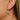 Huggie Hoop Wire Earring - Brass - Cubic Zircon - 18K Real White Gold Plating - 2.7gr -  MJ103646 - MinjuanRong