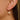 Huggie Hoop Wire Earring - Brass - Cubic Zircon - 18K Real Gold Plating - 3.3gr - MJ103607 - MinjuanRong