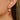 Huggie Hoop Wire Earring - Brass - Stainless Steel - Crystal - 18K Real Gold Plating - Gold Tone Vacuum Plating - 3.9gr - MJ104045 - MinjuanRong