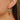 Huggie Hoop Wire Earring - Brass - Stainless Steel - Crystal - 18K Real Gold Plating - Gold Tone Vacuum Plating - 3.8gr - MJ104044 - MinjuanRong