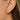 Huggie Hoop Wire Earring - brasszircon - 18K Real Gold Plated Brass - 3.6gr - MJ200387 - MinjuanRong