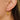 Huggie Hoop Wire Earring - Brass - Crystal - 18K Real Gold Plating - 2.5gr - MJ103684 - MinjuanRong