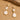 Push Back Stud Earring - Brass - Pearl - 316 Stainless Steel Stud - 18K Real Gold Plating - 8.6gr - MJ102529 - MinjuanRong