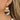 Wire Hook Earring - Walnut Wood - Resin - Brass - 18k Real Gold Plating - 11.9gr - MJ202186 - MinjuanRong