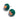 Push Back Stud Earring - Resin - 316 Stainless Steel Stud - Green - 2.2gr - MJ102993 - MinjuanRong