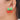 Push Back Stud Earring - Acrylic - 316 Stainless Steel Stud - Red - 7.7gr - MJ102999 - MinjuanRong