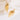 Push Back Stud Earring - Brass - Brass Stud - Cubic Zircon - 18K Real Gold Plating - 13.1gr - MJ202086 - MinjuanRong