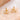 Push Back Stud Earring - Brass - 316 Stainless Steel Stud - 18K Real Gold Plating - 9.6gr - MJ201962 - MinjuanRong