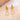 Push Back Stud Earring - Brass - Glass - 316 Stainless Steel Stud - 18K Real Gold Plating - 8.6gr - MJ102597 - MinjuanRong