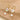 Huggie Hoop Wire Earring - Brass - handmade glass -  pearl - 18K Real Gold Plating - 6.8gr - MJ103791 - MinjuanRong