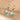 Huggie Hoop Wire Earring - Brass - Turquoise Apatite - 18K Real Gold Plating - 7.4gr - MJ102359 - MinjuanRong