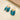 Huggie Hoop Wire Earring - Brass - Apatite - 18K Real  Gold Plating - 9.3gr - MJ103585 - MinjuanRong