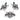 Brooch - Alloy - Iron - Crystal - Silver Tone Plating - 14gr - MJ104194 - MinjuanRong