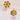 Push Back Stud Earring - Brass - Natural Stone Rose Crystal Quartz - 316 Stainless Steel Stud - 18K Real Gold Plating - 9.1gr - MJ102512 - MinjuanRong