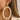 Push Back Stud Earring - Rattan -  Stainless Steel - 316 Stainless Steel Stud - Gold Tone Vacuum Plating - 11.2g. - MJ900707
