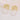 Push Back Stud Earring - Brass - Natural Pearl - 316 stainless steel stud - 14K real gold plating - 7.2gr - MJ103902 - MinjuanRong
