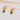 Push Back Stud Earring - Brass - Glass - 18K Real Gold Plating - 1.5gr - MJ102779 - MinjuanRong