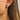 Push Back Stud Earring - Brass - 925 Silver Needle - Gray Moon Stone - White K plating - 4.7gr - MJ106623