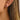 Push Back Stud Earring - Earrings - Brass - 925 silver needle - Gold sand stone - Gold luck - White K plating - 6gr - MJ106607