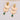 Push Back Stud Earring - Brass - Glass - 316 Stainless Steel Stud - 18K Real Gold Plating - 8.8gr - MJ102511 - MinjuanRong
