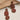 Push Back Stud Earring - Wooden -  Brass - 316 stainless steel stud - 18K Real Gold Plating - Brown - 3.7gr - MJ103532 - MinjuanRong