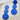 Push Back Stud Earring - Acrylic - Brass - 316 Stainless Steel Stud - 18k Real Gold Plating - Blue - 11.3gr - MJ202287 - MinjuanRong