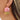 Push Back Stud Earring - Brass - Acrylic - 316 Stainless Steel Stud - 18K Real Gold Plating - 9.2gr - MJ102584 - MinjuanRong