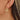 Push Back Stud Earring - Brass - Glass - 316 Stainless Steel Stud - 18K Real Gold Plating - 5.2gr - MJ102459 - MinjuanRong