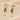 Push Back Stud Earring - Brass - Crystal - 18K Real Gold Plating - 3.3gr - MJ103704 - MinjuanRong