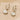 EnglishLock Earring - Brass - Cubic Zircon - Shells - 18k real white gold plating - 2.7gr - MJ104095 - MinjuanRong
