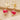 Push Back Stud Earring - Brass - Glass - Enamel - Stainless Steel Stud - 18k real gold plated - 3.8gr - MJ103804 - MinjuanRong