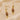 Push Back Stud Earring - Bodhi Seed - Pipal Tree Seed - Yellow Opal - Natural Stone - Natural Wooden - 18K Real Gold Plating - 3.5gr - MJ102735 - MinjuanRong