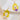 Wire Hook Earring - 316 stainless Steel - Acrylic - Glass - 18K Real Gold Plating - Yellow - 5.8gr - MJ103163 - MinjuanRong