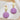 Push Back Stud Earring - Brass - Hemu Wood - Slica Gel Rubber - 316 Stainless Steel Stud - 18K Real Gold Plating - White - Purple - 10gr - MJ103548 - MinjuanRong