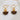 Push Back Stud Earring - Brass - 925 Silver Stud - Bodhi SeedPipal Tree Seed - 18K Real  Gold Plating - 4.2gr - MJ103553 - MinjuanRong