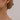 Push Back Stud Earring - Brass - Glass - 316 Stainless Steel Stud - 18K Real White Gold Plating - 9.6gr - MJ106924