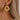 Push Back Stud Earring - Brass - Rattan - Natural Wood - Resin - 316 Surgical Stainless Steel - 18K Real Gold Plated - 4.9gr - MJ900941