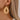 Push Back Stud Earring - Brass - Rattan - Walnut Wood - 316 Surgical Stainless Steel Stud - 18K Real Gold Plated - 7.6gr - MJ900928