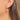 Huggie Hoop Wire Earring - Brass - Cubic Zircon - 18K Real Gold Plating - 2.8gr - MJ103621 - MinjuanRong