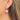 Huggie Hoop Wire Earring - Brass - Cubic Zircon - 18k real white gold plating - 10.2gr - MJ103575 - MinjuanRong