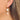 Huggie Hoop Wire Earring - Brass - handmade glass -  pearl - 18K Real Gold Plating - 6.8gr - MJ103791 - MinjuanRong