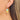 Huggie Hoop Wire Earring - Brass - Glazed CeramicsHandmade - 18K Real Gold Plating - 5.9gr - MJ103552 - MinjuanRong