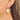 Huggie Hoop Wire Earring - Brass - cubic zircon - Shells - 18k real gold plating - 4.8gr - MJ104092 - MinjuanRong