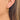 Huggie Hoop Wire Earring - Brass - Crystal - 18K Real Gold Plating - 2.6gr - MJ103683 - MinjuanRong