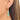 Huggie Hoop Wire Earring - Brass - RUSSIA AMAZONITE - Stainless Steel Stud - 18K Real Gold Plating - 9gr - MJ103837 - MinjuanRong