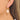 English Lock Earring - Brass - Natural Stone - Rose Quartz - 18k Real Gold Plating - 6.9gr - MJ102676 - MinjuanRong